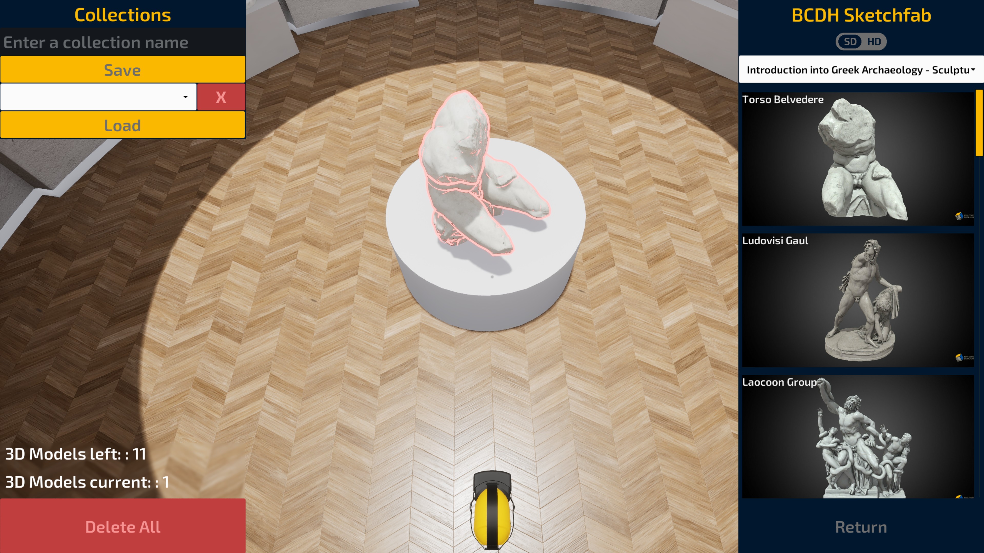 Suppression de modèles 3D individuels